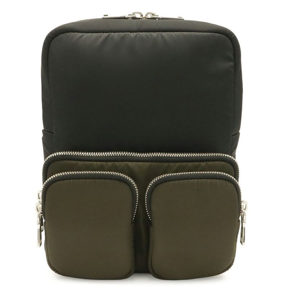 Prada Tessuto Pocket Rubber Logo Backpack
